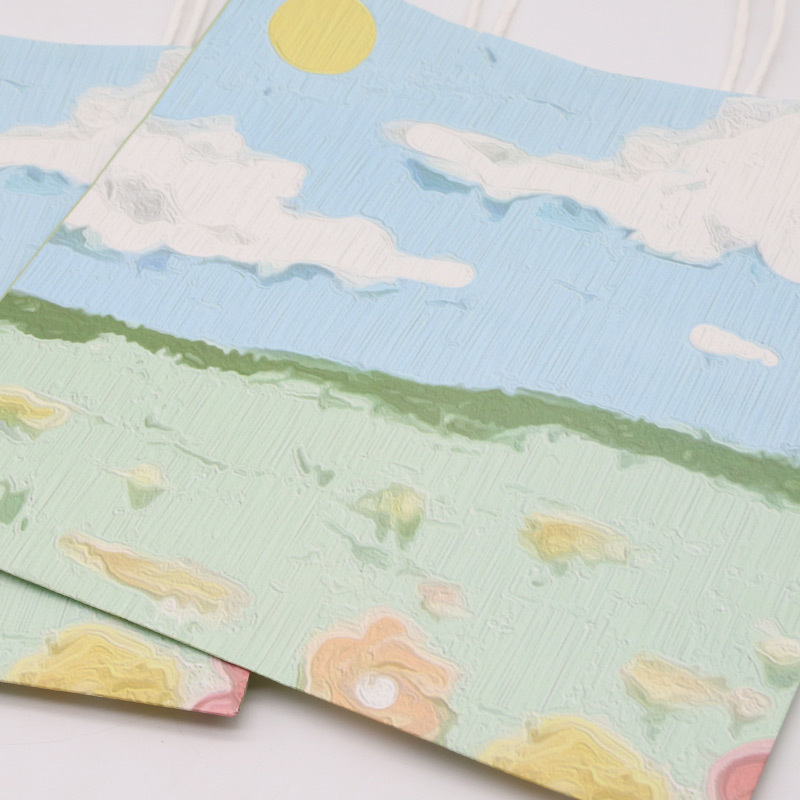 Customization White Kraft Paper Shopping Bag Eco Friendly Personalized Paper Bag