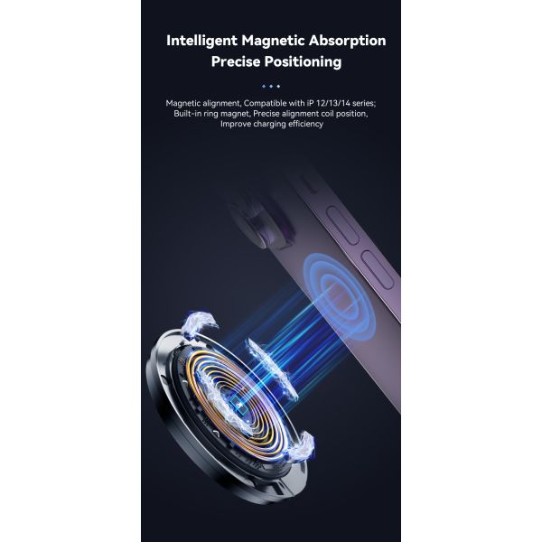 ESSAGER ES-WC07 Series 15W Quick Fast Charge Magnetic Wireless Charger for iPhone