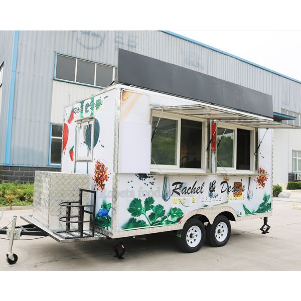 Customized Electric Stainless Steel Food Trailer For Convenient Food Service
