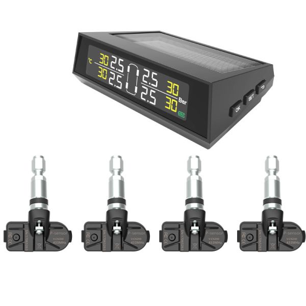 High Accuracy Aftermarket Tire Pressure Monitoring System Solar Tyre Pressure Monitor