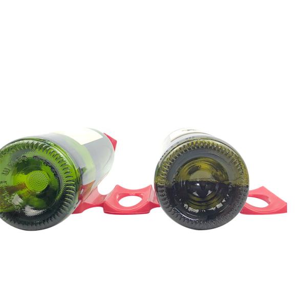 Perfect Fridge Storage Small Wine Rack , 306*95mm Silicone Wine Bottle Holder