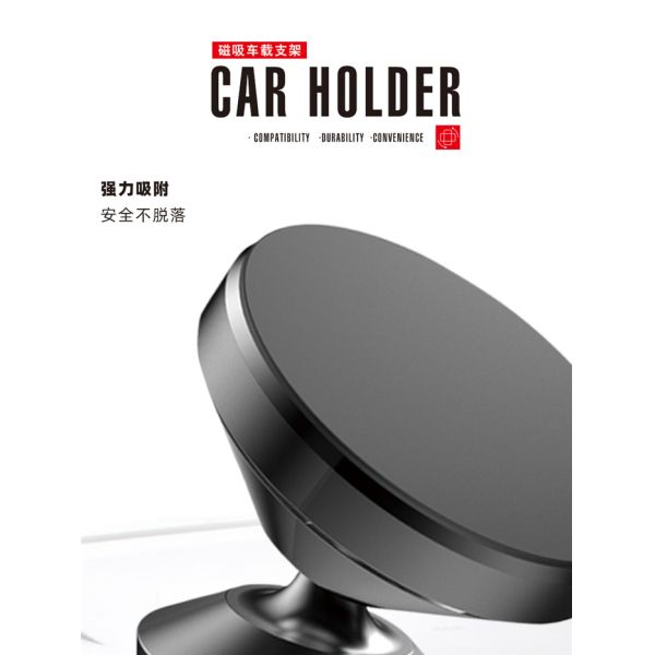 ABS Silicone Universal Air Vent Magnetic Car Mount Holder