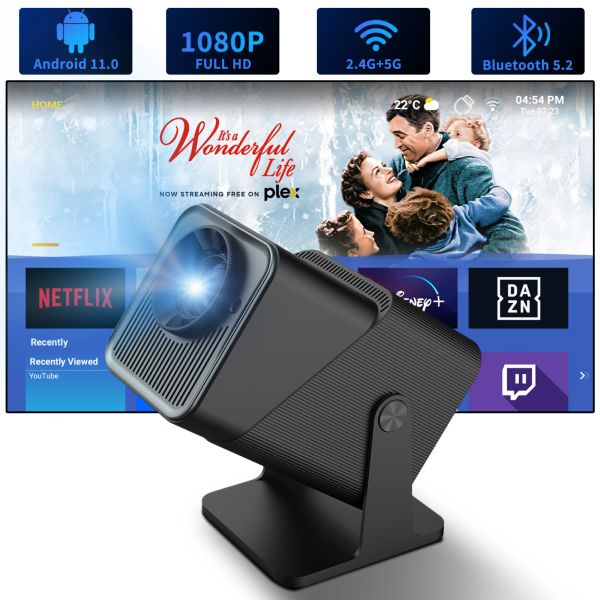 Flyin FY360 2025 Hot Sale High Quality HD 3D Mini Pocket Projector with Android 11 4K Video & Movie WiFi & Portable Features