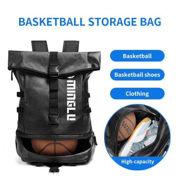 New Custom Logo School Sport Equipment Bag Volleyball Basketball Football Soccer Backpack