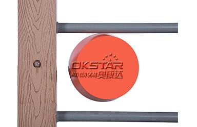 outdoor fitness equipments WPC materials based street workout bars