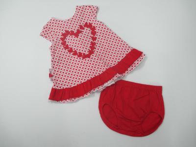 Short Sleeve Baby Girl Two Piece Sets Summer Cotton Jersey