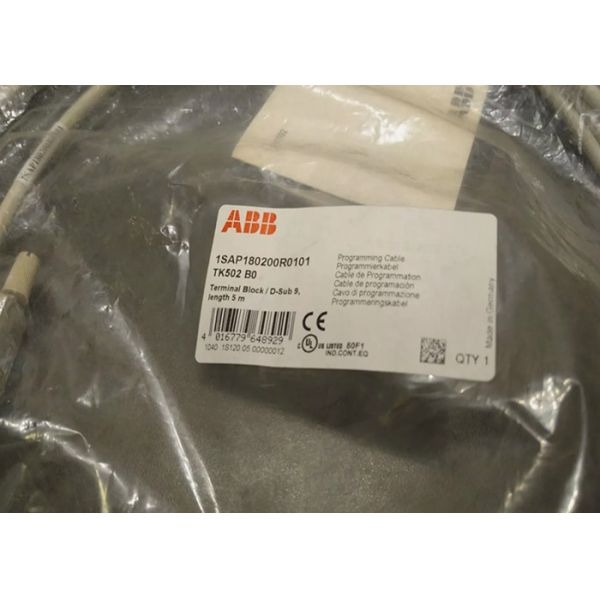ABB TK502 1SAP180200R0101 AC500,Programming Cable D-Sub Term Block 5m length