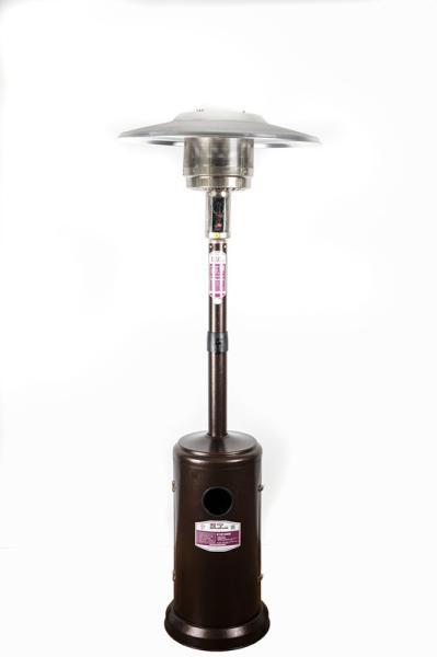 Colorful Powder Coated Mushroom Patio Heater With Wheels Large Warming Area