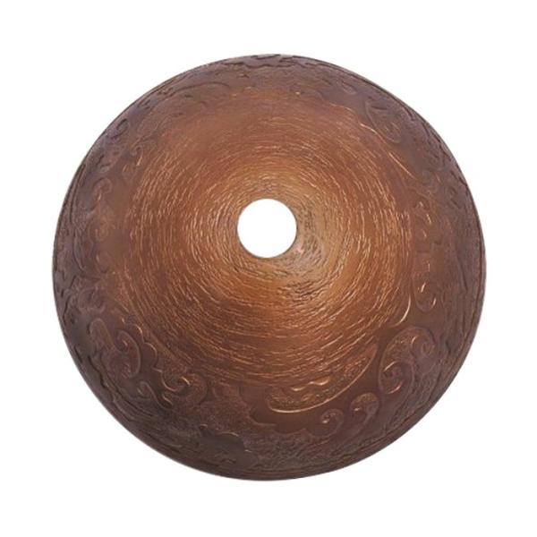 Classical Round Countertop Bathroom Sink Bowls , Tempered Glass Vessel Bathroom Sinks