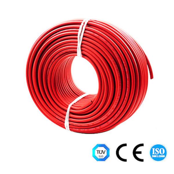 Negro 4m m solar flexible adicional del cable del picovoltio del gradiente industrial superior de cobre del 100% + rojo