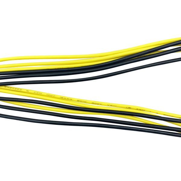 Tinned Copper Custom Cable Harness , DC AC Black Flat Wire Cable