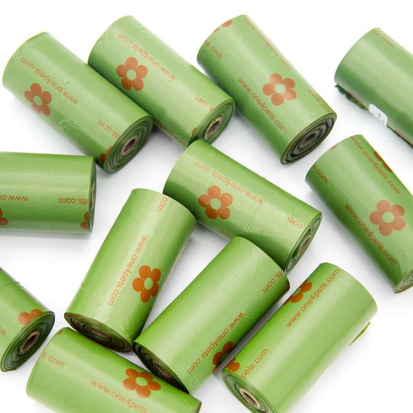 Bulk Green Red Pet Waste Bags Leak Proof & Customizable biodegradable poop bags