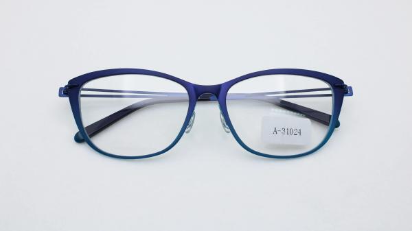 Matte titanium optical frame durable high quality computer reading daily eye glasses for Women fashion accessories