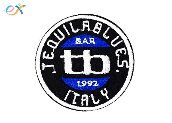 Decorative Embroidered Jacket Patches , Personalised Embroidered Patches For Clothing