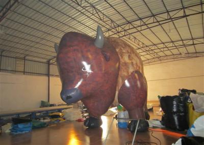 Sinais de publicidade infláveis ​​de desenho animado ao ar livre grande desenho de vaca inflável para comercial
