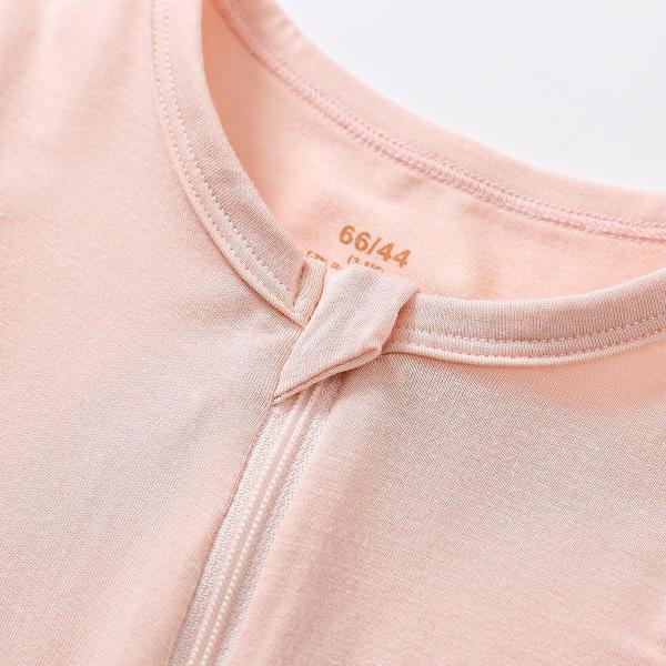 Custom bamboo pajamas baby romper with feet zipper pajamas sleepwear onesie organic bamboo baby clothes baby zipper romper