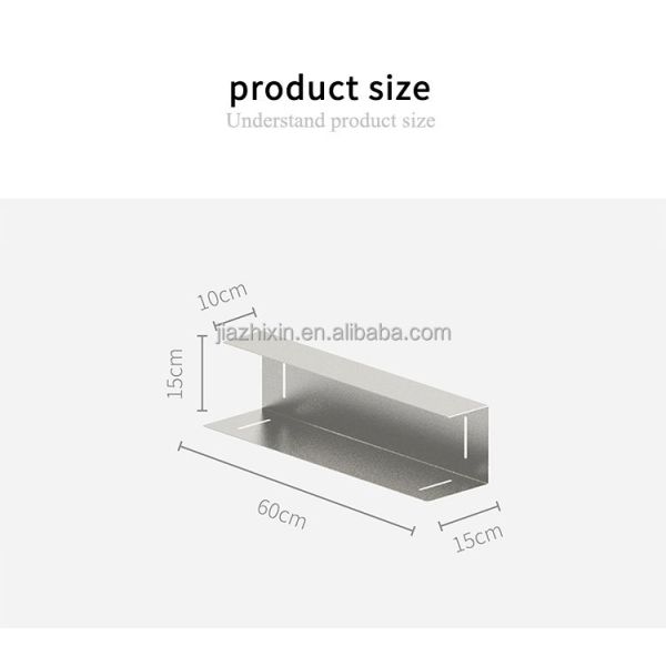 home Stainless steel Wall Mount Single partition Rack Living Room U shaped Magazine Storage Display Holder Green plant Organizer
