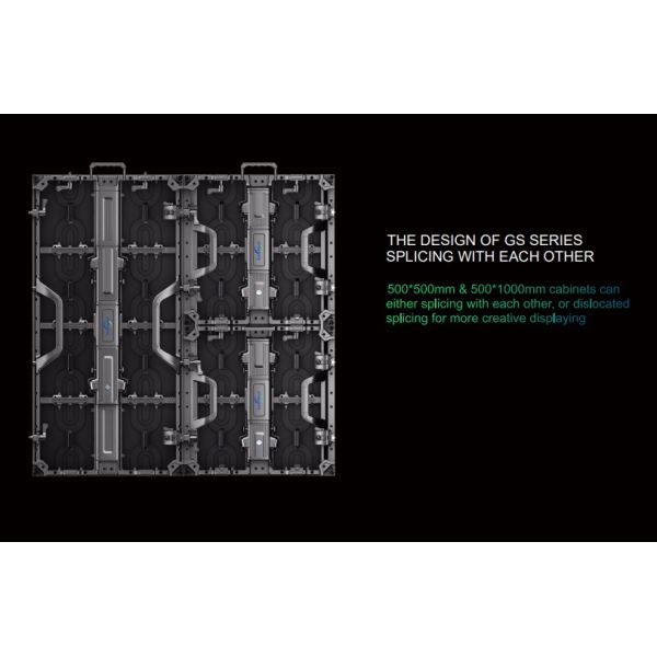 GS Series Outdoor LED Screen P3.91 Video Wall, Shared-Load Power Supply, Stable Rental Solution