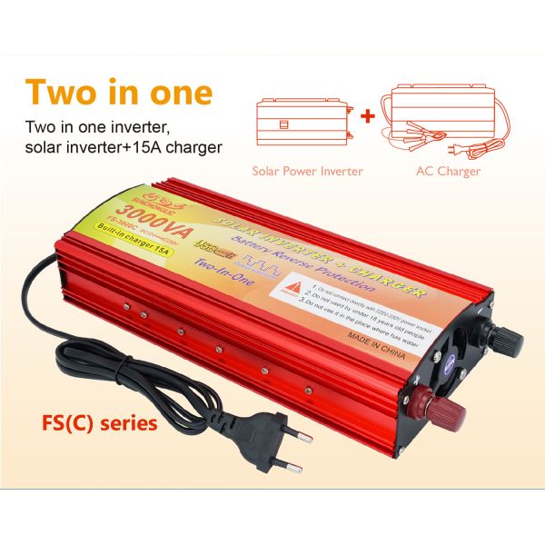 2000w Modify Sine Wave Off Grid Solar Inverter Inverter With Charger Dc 12v To Ac 220v