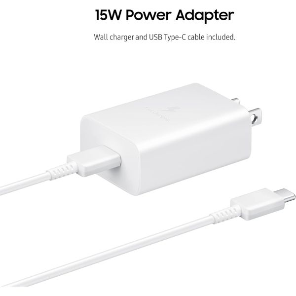 US Pin PD USB-C быстрое стенное зарядное устройство Travel Power Adapter 15W для S22/S21/S20/Note20/A5
