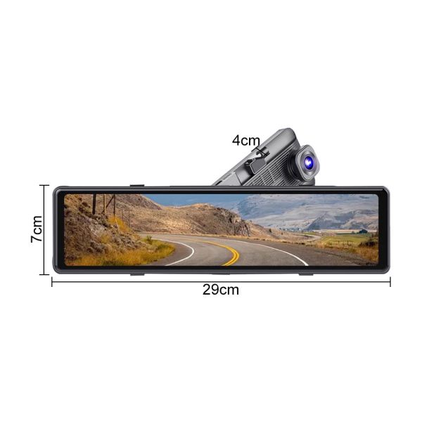 12 Inch Touch Screen Blind Spot DVR BSD Warning Version Waterproof Dash Camera 360 View FHD Car DVR System Loop Recording