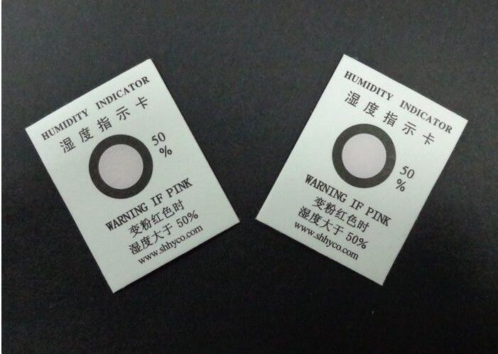 HIC 50% PD2002 Humidity Indicator Paper Rectangle Shaped For Optical Components