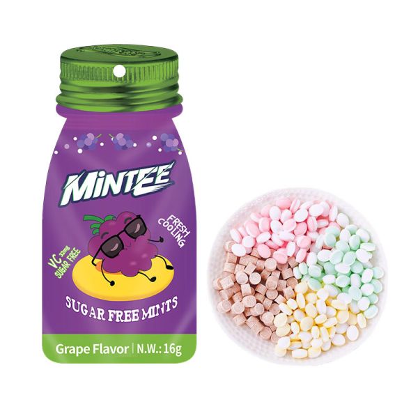 Grape Tablet Manufacturer Lozenge Sugar Free Mint Candy Vitamin Mints Factory