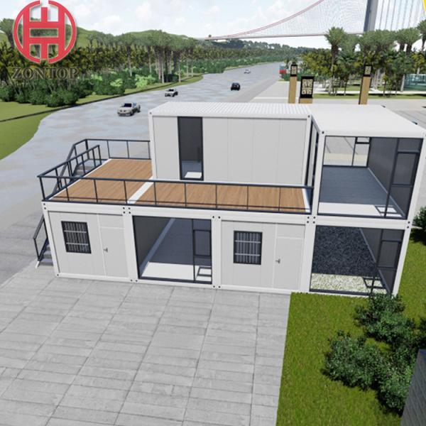 Zontop Modern Prefab Living Flat Pack Container House 20 Foot Portable  Modular Container House