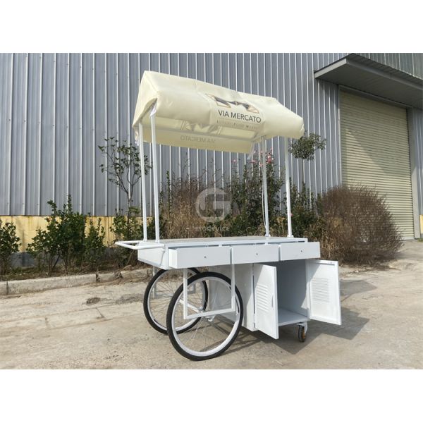 Chinese Ice Cream Mobile Cheap Price Street Crepe Fast Food Cart Tricycle Mobile Food Truck