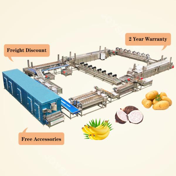 High Productivity Frozen French Fries Making Machine for Frozen Fries Production Line