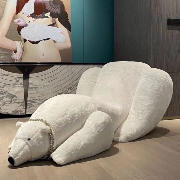 Folded Modern Creative Designer Living Room Sofa Chaise Leisure Chair Teddy Bear Lounge Chair Stylish Comfort