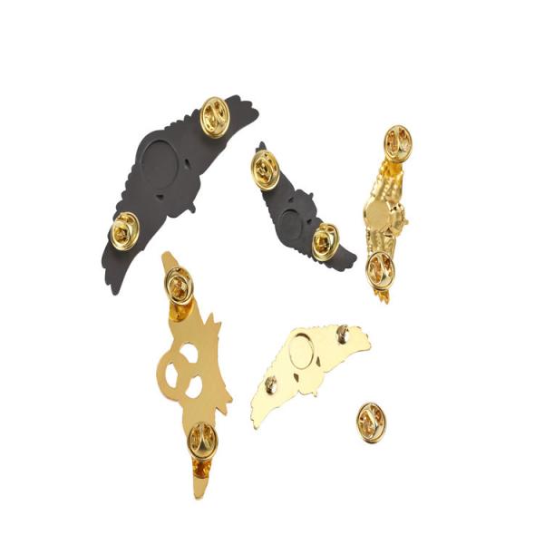 Zinc Alloy Aviation Air Force Pilot Badge Brooch with Gold Plating