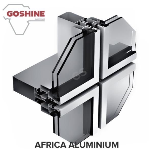 6000 Series Grade and T3-T8 Temper Aluminium profile for curtain wall