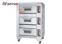 Plate-forme trois Tray Gas Bakery Oven de la haute température trois de qualité commerciale