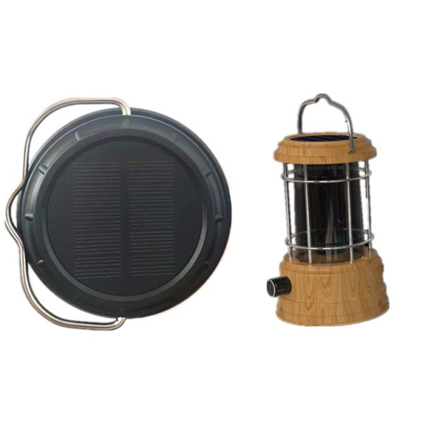 Warm White 200 Lumens Solar Powered Led Camping Lights Dimmable Indoor Outdoor