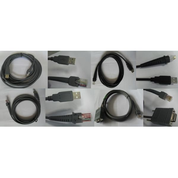 Motorola Symbol USB coiled Cable Power Plus 9ft LS4208 BarCode Scanner