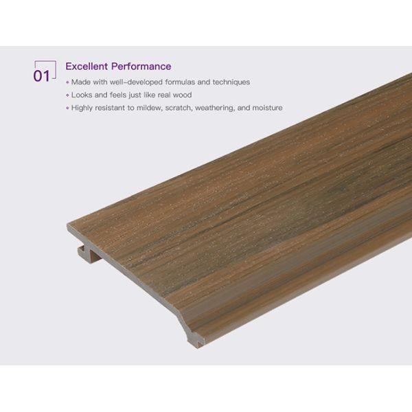 гарантия ситовины серого составного на открытом воздухе плакирования 157x21mm анти- 5 лет