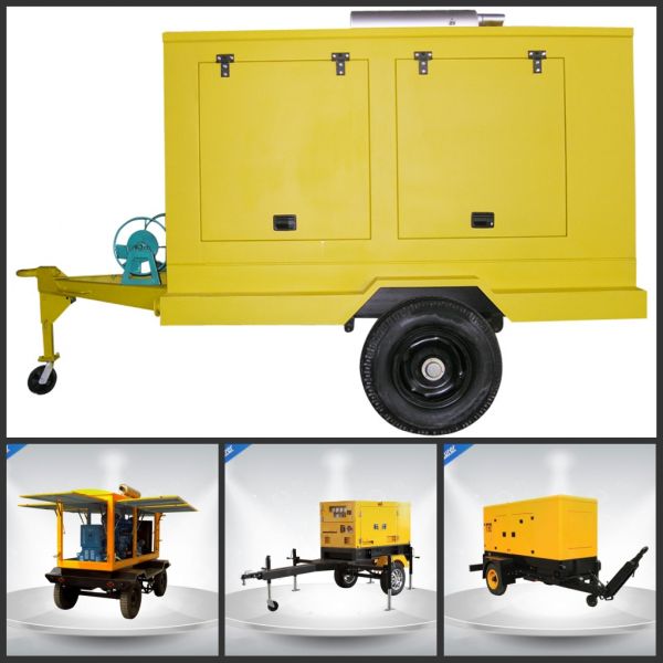100-200Kva 108Kw Trailer Mounted Generator With Perkins Engine Deisel Generator water cool
