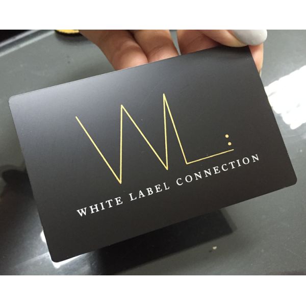 Carte de visite professionnelle de visite balayée en métal de blancs de bande magnétique d'acier inoxydable