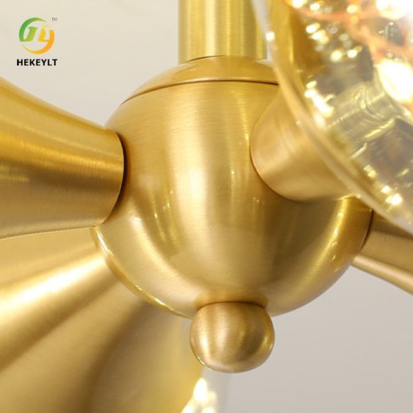 H370mm Creative Decoration Crystal LED Ceiling Light For Living Room Bedroom
