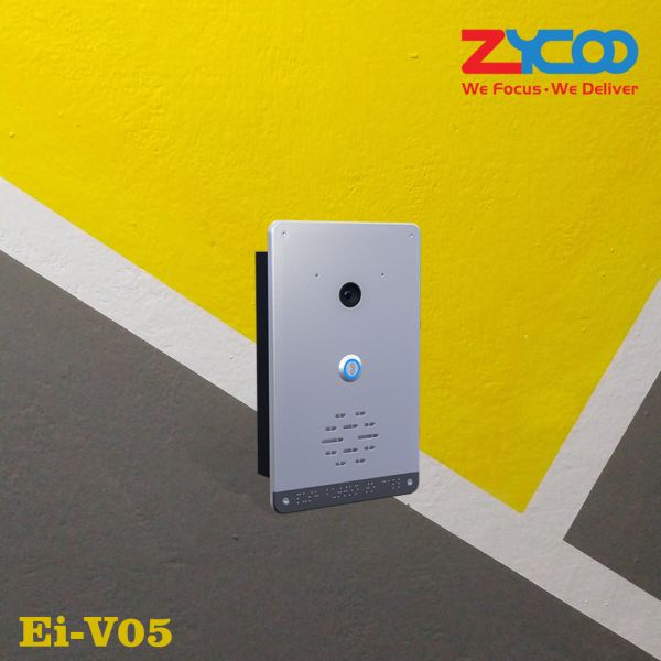 5W Intercom With Camera 10/100Mbps Ip Intercom System Silver