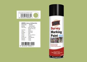 AEROPAK 500ML bean green Survey Marking Spray Paint for land with MSDS