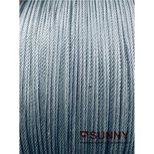 Веревочки провода большого диаметра стали 6кс19 лифта для подъемной машины трения разделяют