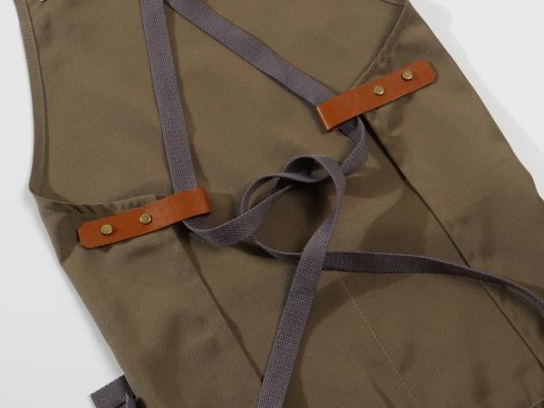 Poliéster impermeável dos aventais por atacado feitos sob encomenda das mulheres da sublimação das correias ajustáveis de Logo Chef Cooking Apron