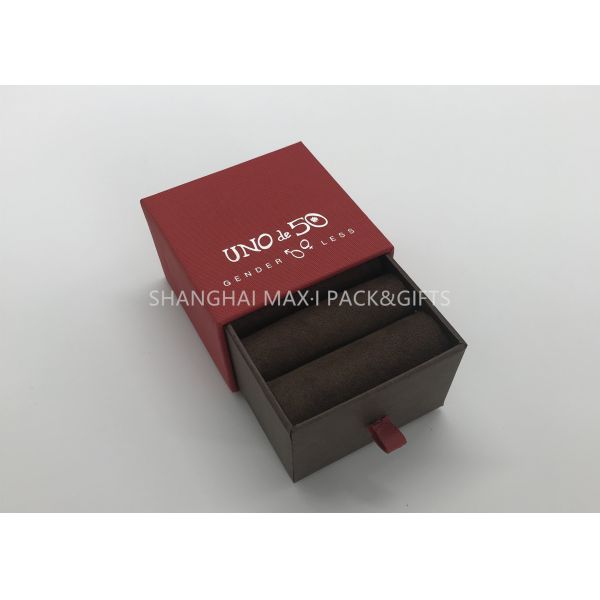 Tabletop Ring Sterling Silver Jewelry Box Lovers Braclets Gift Packaging Hot Stamp LOGO