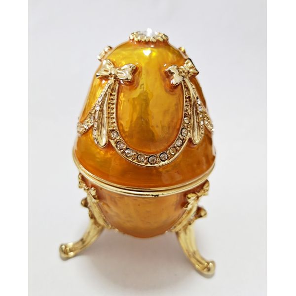Luxury Faberge Easter Eggs Faberge-Egg Hand Painted Jewelry Trinket Box Gift for Easter Home DecorDirect Jewelry Boxes
