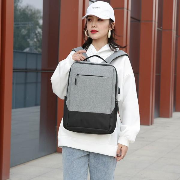 Sac à dos pour ordinateur portable USB 30x12x40cm en nylon unisexe personnalisable