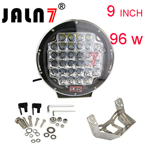 Led Work Light JALN7 96W 9Inchs Car Driving Lights Fog Light Off Road Lamp Car Boat Truck SUV JEEP ATV Led Light