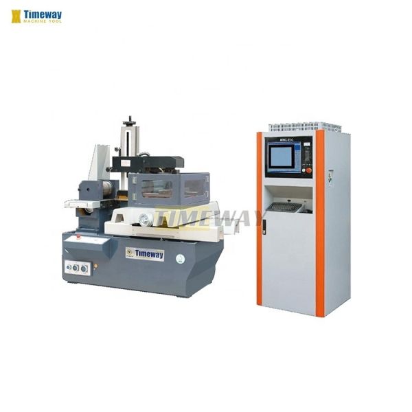 High Speed Wire Cutting EDM Machine with Cabinet Computer Workbench size 750