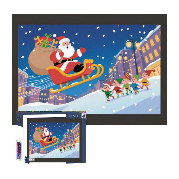 Custom Printed 1000-Piece Jigsaw Puzzle Educational Theme